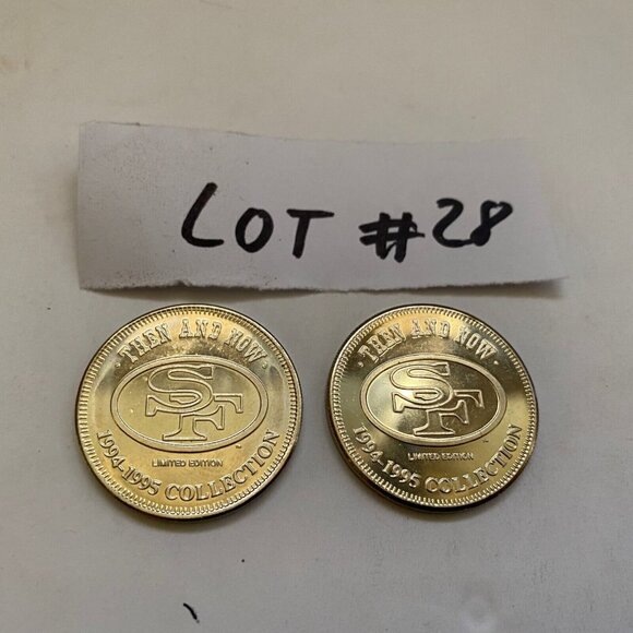 San Francisco 49ers then and now 1994-95 collectable coins 2 of 20 Lot #28 - Picture 2 of 5